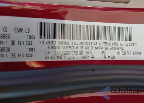 2015 Jeep Grand Cherokee Overland from USA, damaged, VIN 1C4RJFCG6FC791187